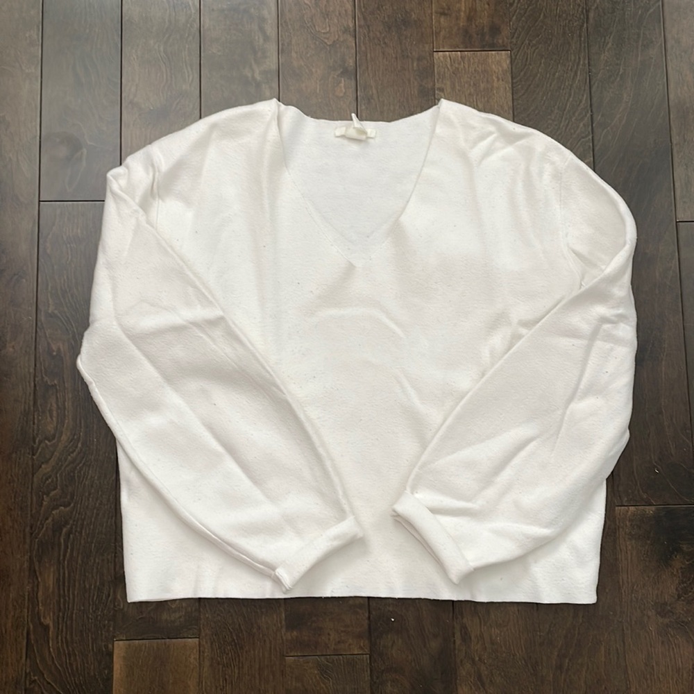 Crisp white sweater